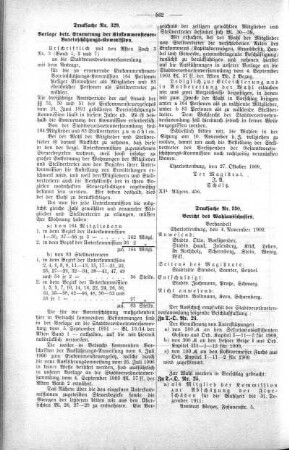 In nicht öffendlicher Sitzung (329,33), 10. November 1909