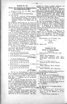 In nicht öffendlicher Sitzung (329,33), 10. November 1909
