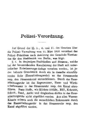 Polizei-Verordnung