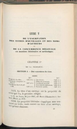 Chapitre Ier. De la propriété