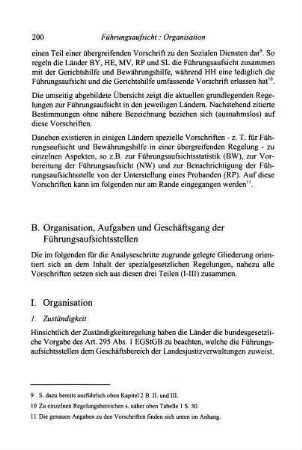 200-210, I. Organisation