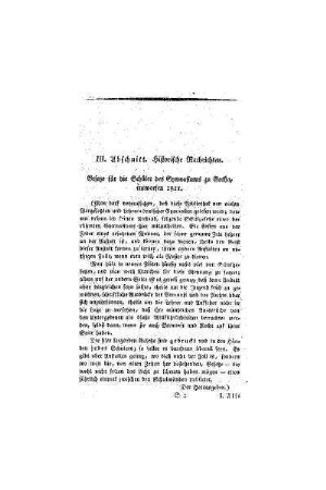 Historische Nachrichten