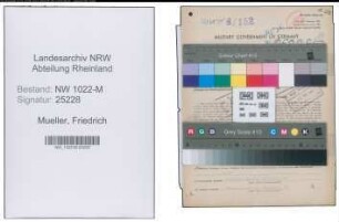 Entnazifizierung Friedrich Mueller , geb. 25.09.1903 (Technischer Angestellter)