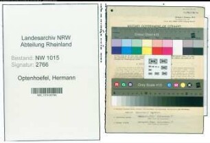 Entnazifizierung Hermann Optenhoefel , geb. 28.05.1911 (Telefonist)