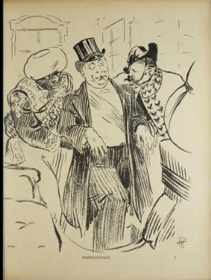 Félix Ier chez Nicolas II. Croquis humoristiques du Voyage du Président de la République
