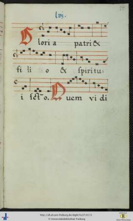 [55r] Gloria patri (Fragment).