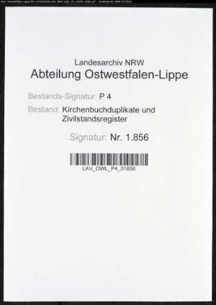 Kirchenbuchduplikat der katholischen Gemeinde Hellinghausen (GHT 1813). (Gemeinde: Hellinghausen, katholische Gemeinde)