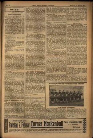 Zweite Ausgabe vom Sonntag, den 27. Januar 1929.
