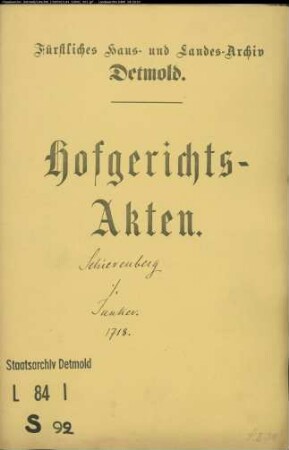 Schierenberg, Joh. Henrich in Horn gegen Wilhelm Junkers Witwe und Bartold Heithecker in Horn - Dotalgelder