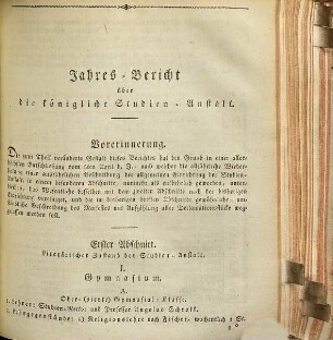 Jahresbericht der Königlich Bayerischen Studienanstalt zu Münnerstadt, 1821/22