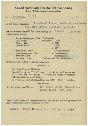 Fischbach, Franz