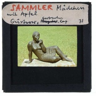 Sammler, Mädchen mit Apfel