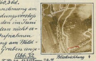 Foto der neuen gegnerischen Batterie 734 (Luftbild)