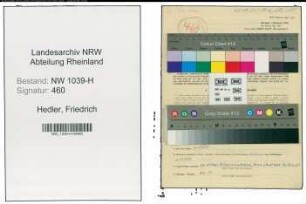 Entnazifizierung Friedrich Hedler , geb. 14.02.1901 ()