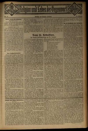 Dritte Ausgabe vom Sonntag, den 18. Januar 1931.