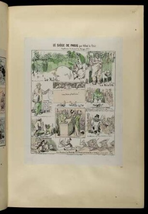 La siège de Paris par Alfred le Petit. Supplément du Journal La Charge N°. 13