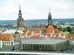 Dresden: Stadtansicht von der Kreuzkirche