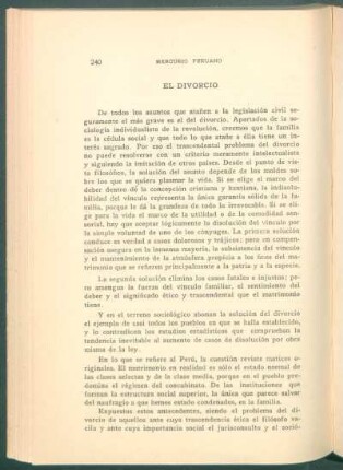 El divorcio