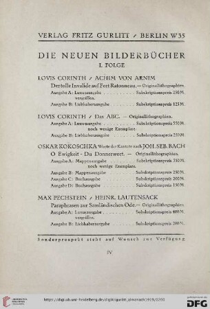 Die neuen Bilderbücher