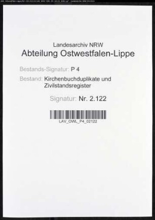 Kirchenbuchduplikat der evangelischen Gemeinde Werdohl, Kreis Altena (GHT 1865). (Gemeinde: Werdohl, Evangelische Gemeinde)