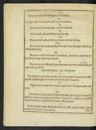 Geometrica De Puncto.