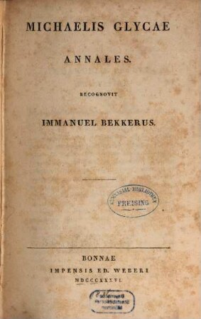 Michaelis Glycae Annales