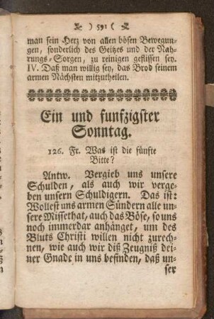 Ein und fünfzigster Sonntag