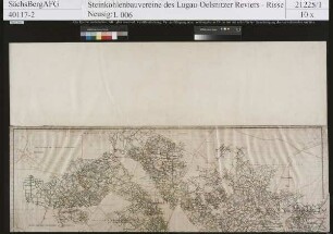 Generalriss von den Bauen der Steinkohlenwerke des östlichen erzgebirgischen Steinkohlenreviers Lugau, Oelsnitz, Gersdorf und Hohndorf