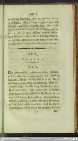 XVII. Türkey