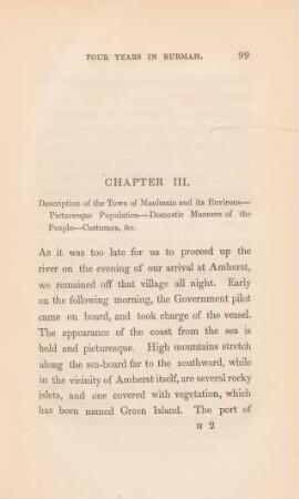 Chapter III. Description of the town of Maulmain and its environs ...