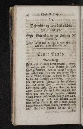 § 3. Betrachtung über das Leiden Jesu Christi.