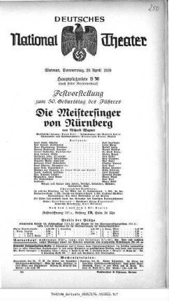 Die Meistersinger von Nürnberg