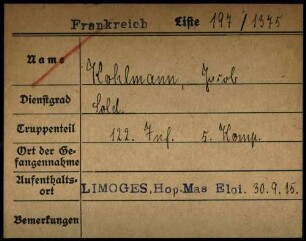Kohlmann, Jacob - Kolb, Alfred
