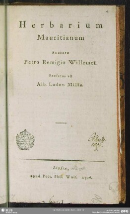 Herbarium Mauritianum