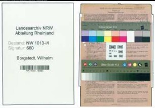 Entnazifizierung Wilhelm Borgstedt , geb. 09.01.1897 (Kaufmaennischer Angestellter)