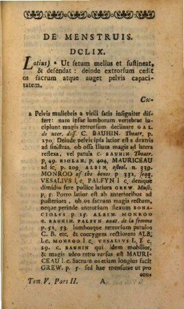 Hermanni Boerhaave Phil. Et Med. D. Inst. Collegii Pract. Bot. Et Chem. Prof. In Acad. Lvgd. Bat. Praes. Coll. Chir. Soc. Reg. Scient. Lond. Et Acad. Reg. Scient. Paris. Sod. Praelectiones Academicae In Proprias Institvtiones Rei Medicae, 5,2. Menstrva, Conceptvs