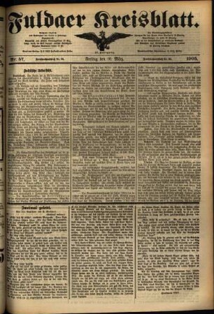 Ausgabe vom Freitag, den 10. März 1905.