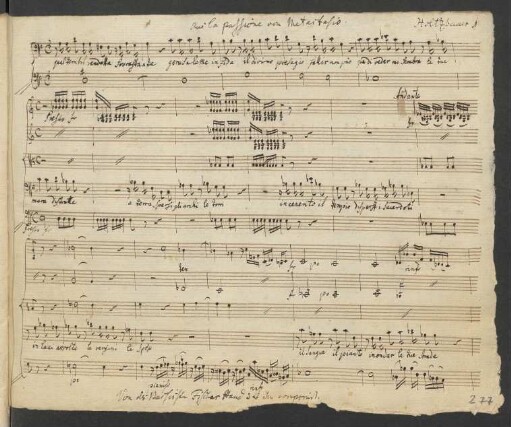 Passione di Gesù Cristo. Auszüge; B, orch; Es-Dur