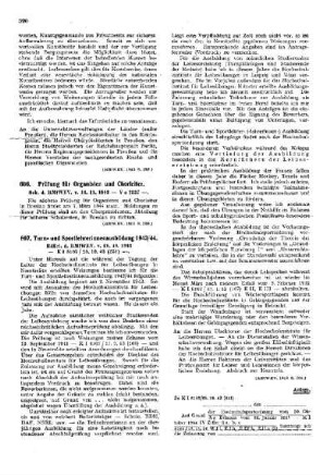 Turn- und Sportlehrerinnenausbildung 1943/44 : [Körperliche Erziehung] ; [Für das Reich] ; [Amtliche Erlasse] ; [Amtlicher Teil]