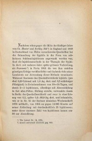Ueber Behandlung der Syphilis mittelst subcutaner Injection von Peptonquecksilber : Inaug.-Diss.