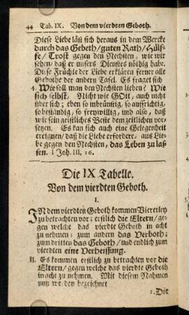 44-49, Die IX. Tabelle