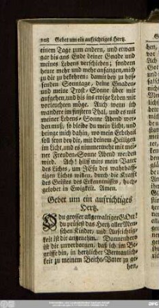 Gebet um ein aufrichtiges Hertz.