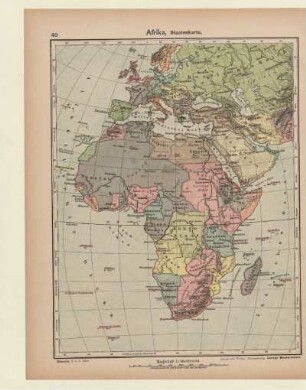 Afrika, Staatenkarte