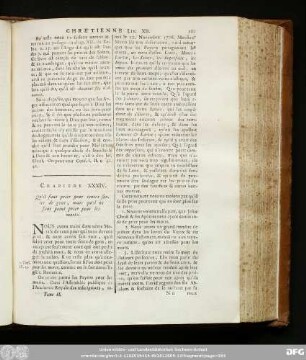 Chapitre XXXIV. Qu'il faut prier pour toutes sortes de gens, mais qu'il ne faut point prier pour lesmorts.