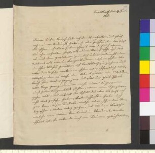 Brief von Goethe, Christiane von an Goethe, Johann Wolfgang von