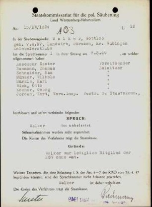 Walker, Gottlob