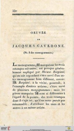 Oeuvre de Jacques Cavedone