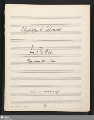 Aulodie - Mus.15446-S-501 : ob