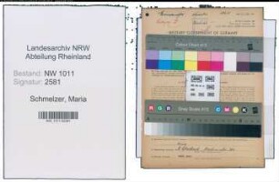Entnazifizierung Maria Schmelzer , geb. 01.10.1891 ()