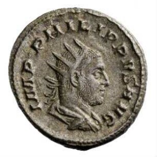 Münze, Antoninian, 247 - 249 n. Chr.